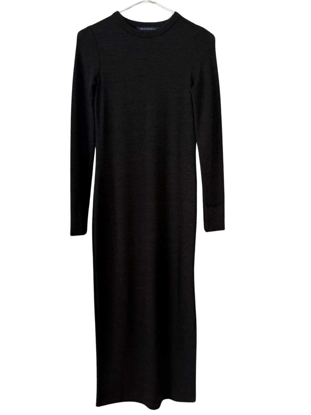 French Connection Black Long-Sleeve Maxi Dress